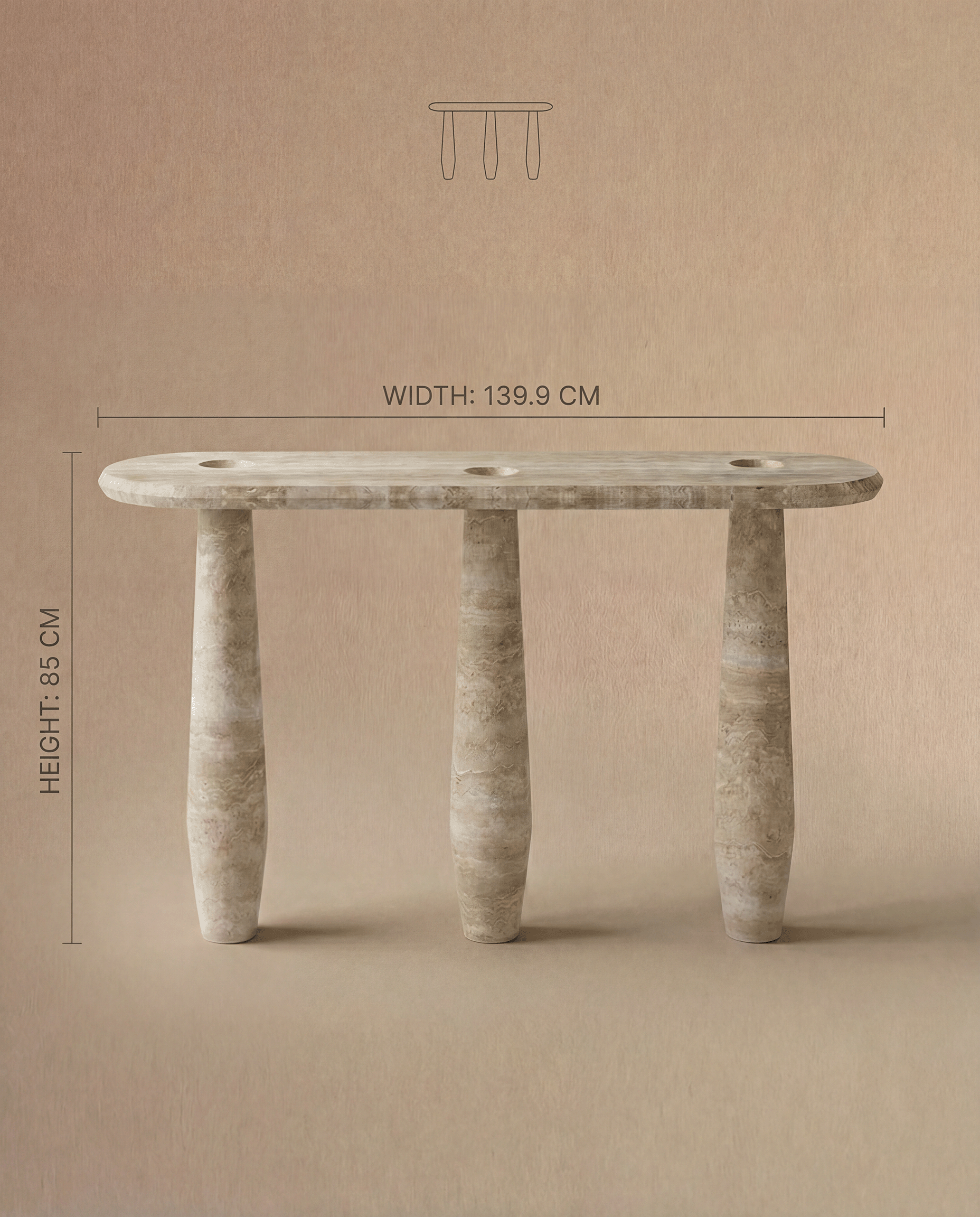 Dolmen Console Table