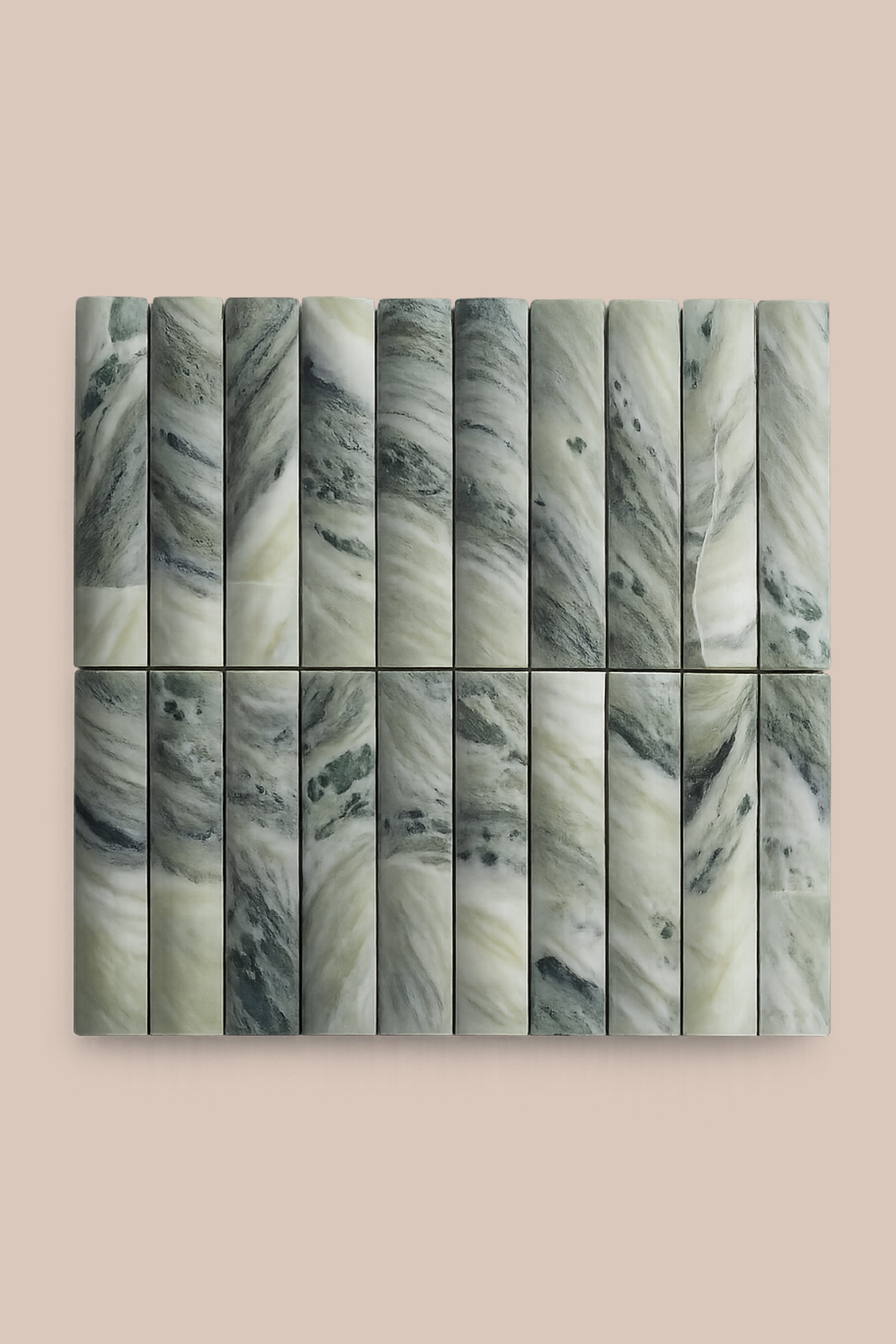 Fluted Stone Tile – 30 × 30 cm