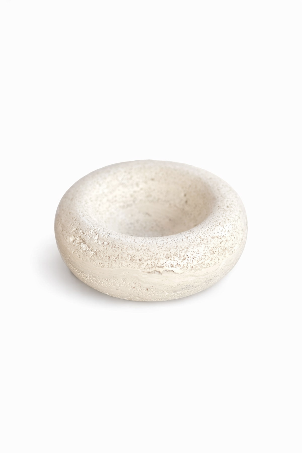 CONTOUR BOWL IN TRAVERTINE