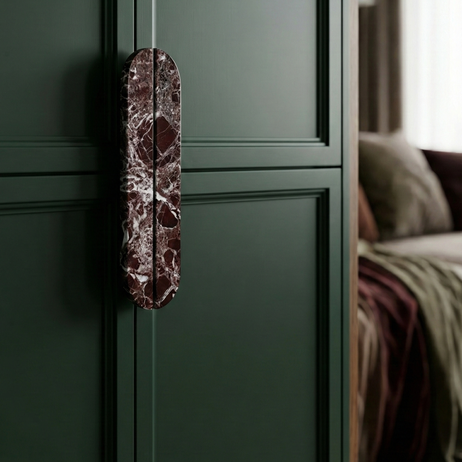 Marble Door Handle Oval